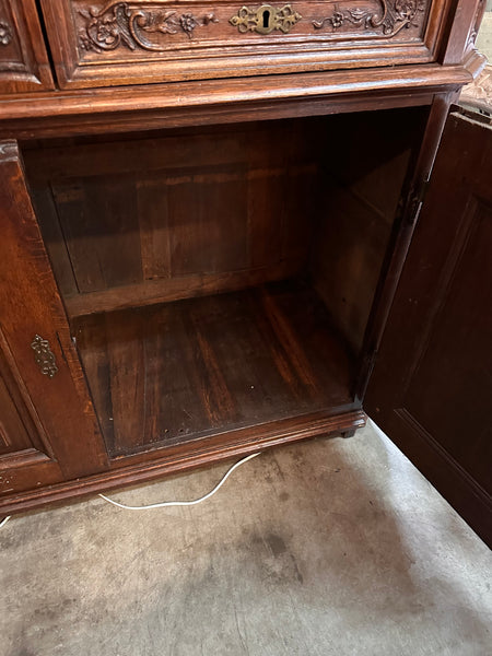 Antique Oak Display Cabinet/Hutch