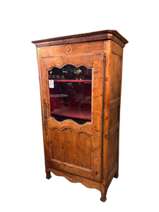 Early Oak Cupboard with Glass Door